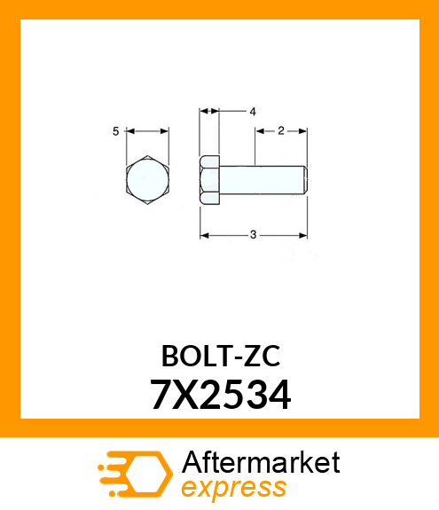 BOLT-ZC 7X2534