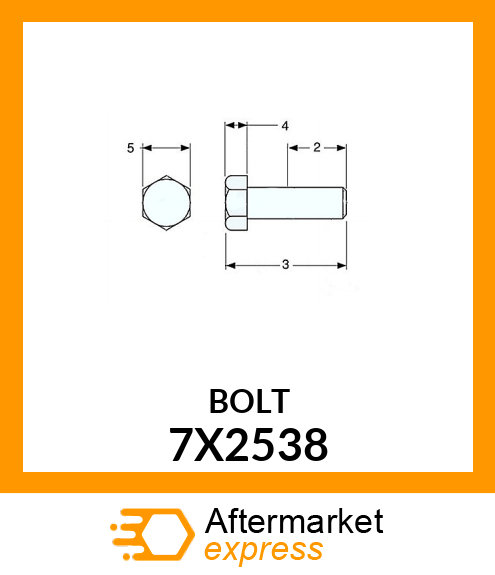 BOLT 7X2538