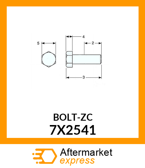 BOLT-ZC 7X2541