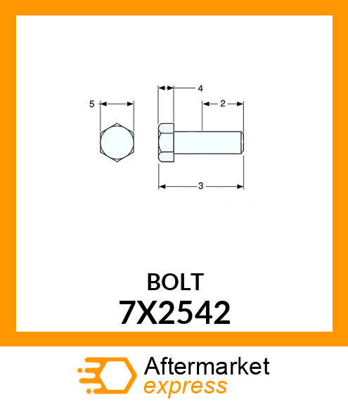 BOLT 7X2542