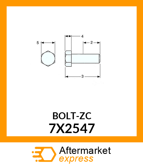 BOLT-ZC 7X2547