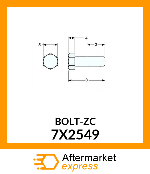 BOLT-ZC 7X2549