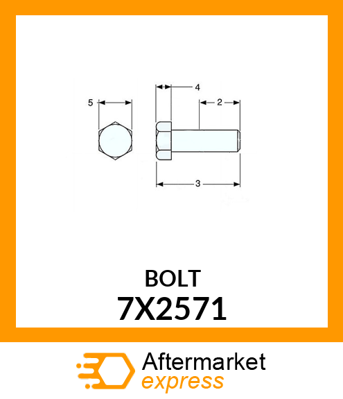 BOLT 7X2571