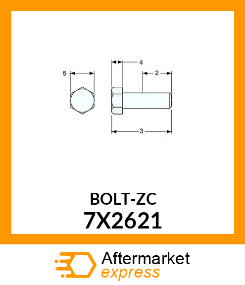 BOLT-ZC 7X2621