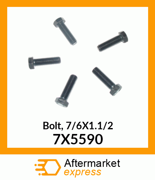 Bolt, 7/6X1.1/2 7X5590