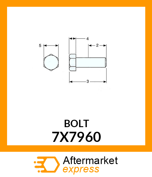 BOLT 7X7960