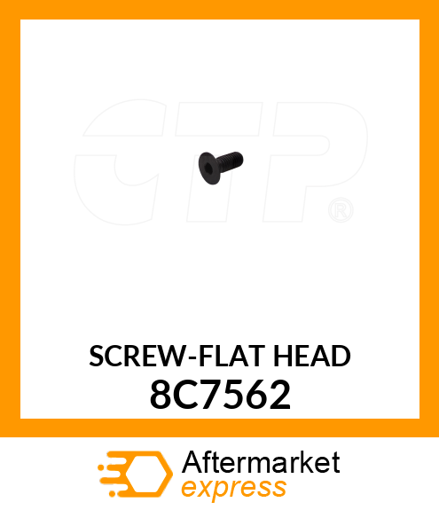 SCREW-FLAT HEAD 8C7562