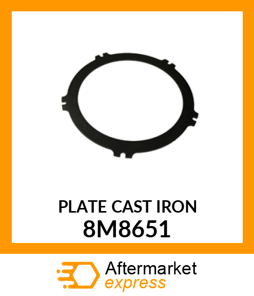 PLATE CAST IRON 8M8651