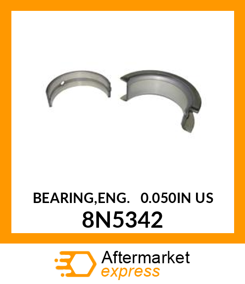 MAIN BEARING .050" 8N5342