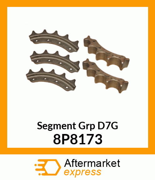 D7F-G SPROCKET SEG GROUP 8P8173