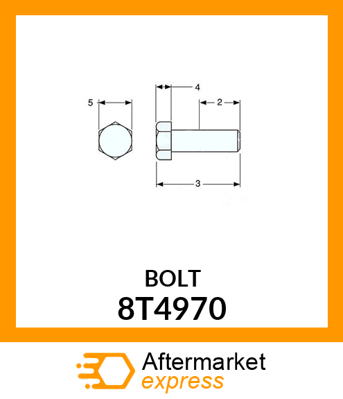 BOLT 8T4970