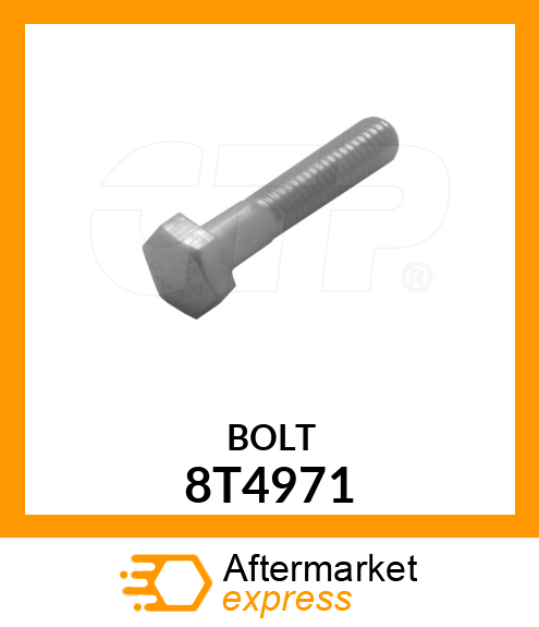 8T4971 - BOLT fits Caterpillar | Price: $0.14