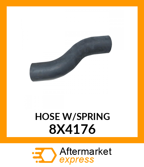 HOSE W/SPRING 8X4176