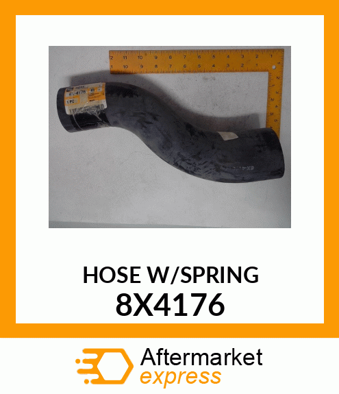 HOSE W/SPRING 8X4176