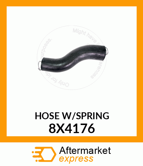 HOSE W/SPRING 8X4176