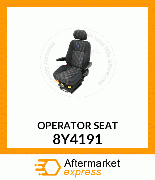 OPERATOR SEAT 8Y4191