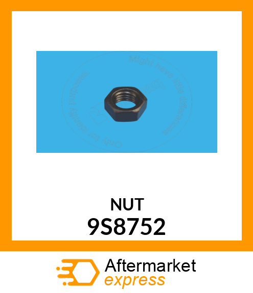 NUT - PLOW 3/8" 9S8752
