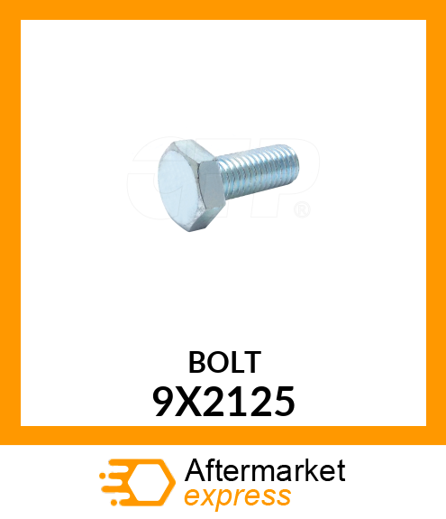 BOLT 9X2125