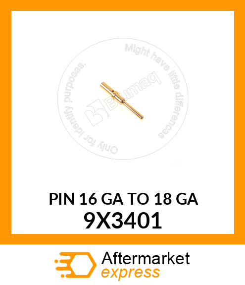 PIN (16 GA TO 18 GA) 9X3401