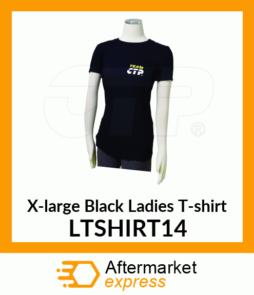 X-large Black Ladies T-shirt LTSHIRT14