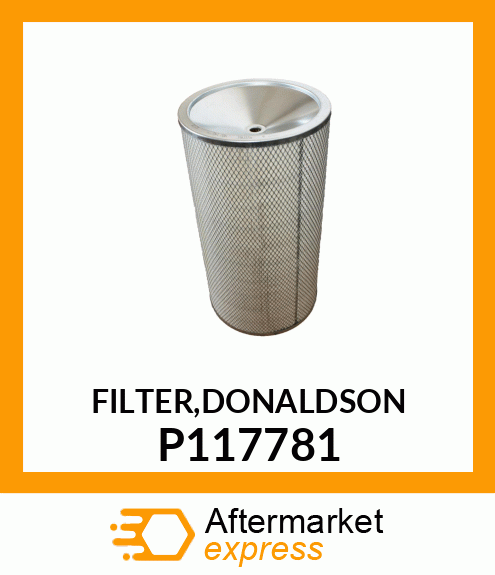 FILTER,DONALDSON P117781