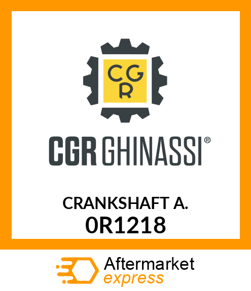 CRANKSHAFT A. 0R1218