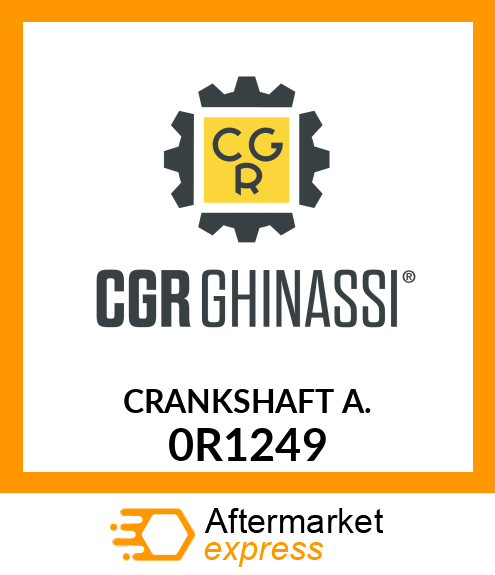 CRANKSHAFT A. 0R1249