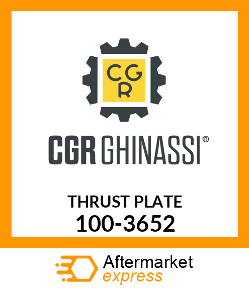 THRUST PLATE 100-3652