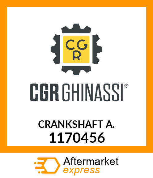 CRANKSHAFT A. 1170456