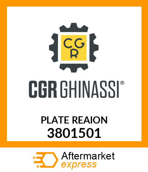 PLATE REAION 3801501