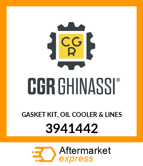 GASKET KIT, OIL COOLER & LINES 3941442