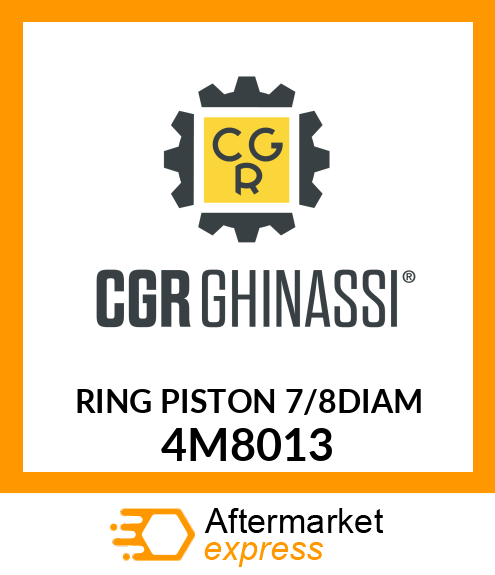 RING PISTON 7/8"DIAM 4M8013