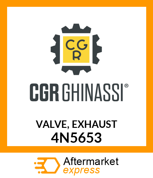 VALVE, EXHAUST 4N5653