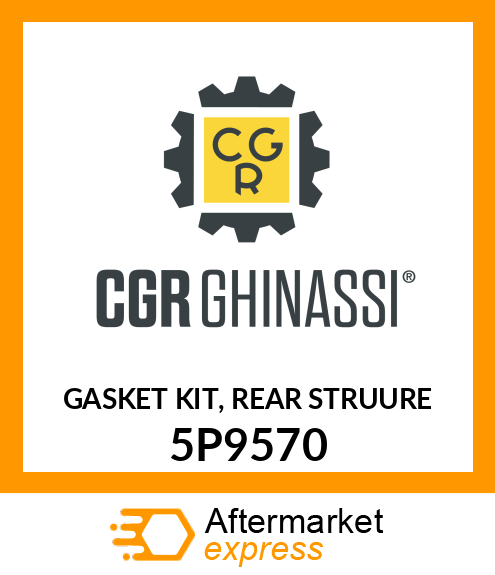 GASKET KIT, REAR STRUCTURE 5P9570