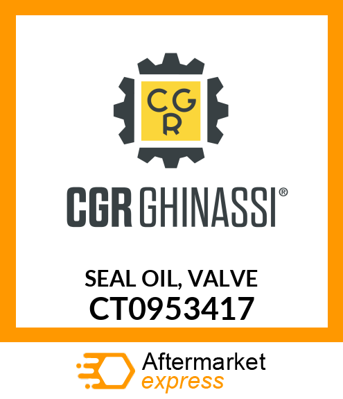 SEAL OIL, VALVE CT0953417