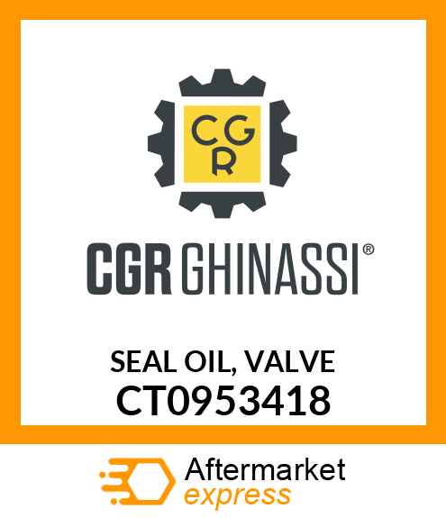 SEAL OIL, VALVE CT0953418