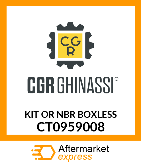 KIT OR NBR BOXLESS CT0959008