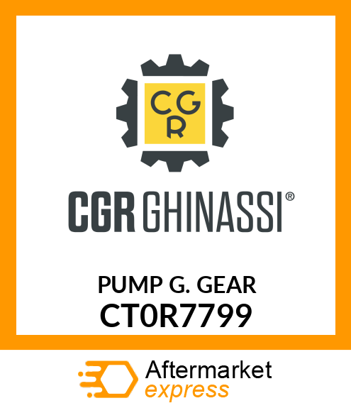 PUMP G. GEAR CT0R7799