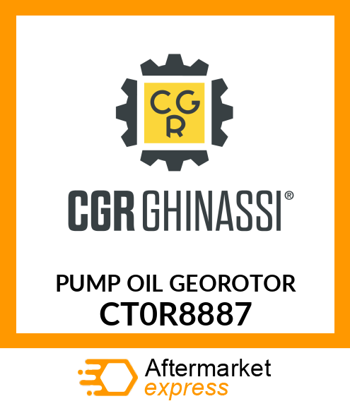 PUMP OIL GEOROTOR CT0R8887