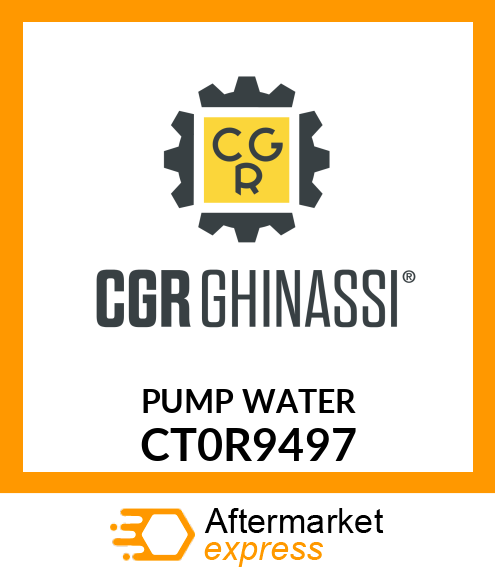 PUMP WATER CT0R9497