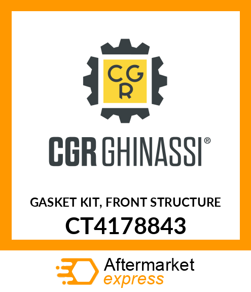 GASKET KIT, FRONT STRUCTURE CT4178843