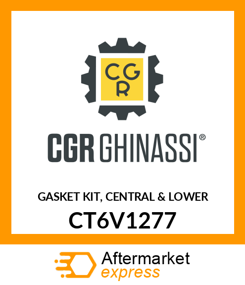 GASKET KIT, CENTRAL & LOWER CT6V1277