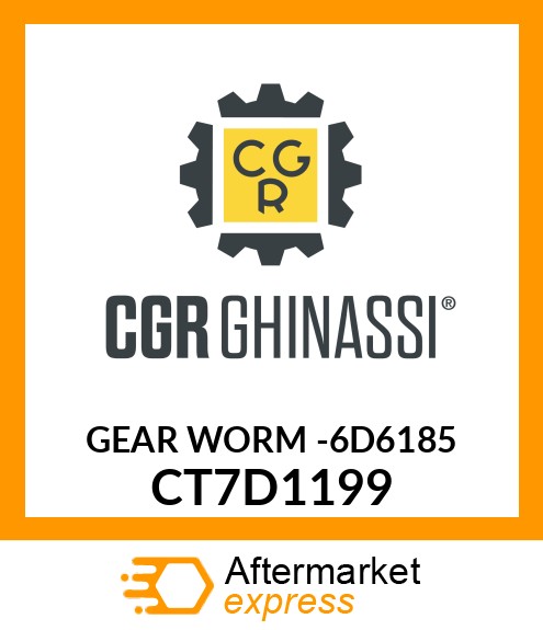 GEAR WORM -6D6185 CT7D1199