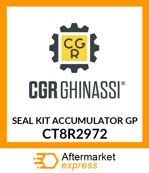 SEAL KIT ACCUMULATOR GP CT8R2972