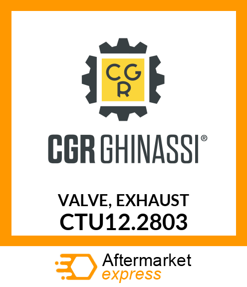 VALVE, EXHAUST CTU12.2803