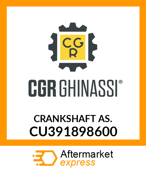 CRANKSHAFT AS. CU391898600