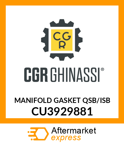 MANIFOLD GASKET QSB/ISB CU3929881