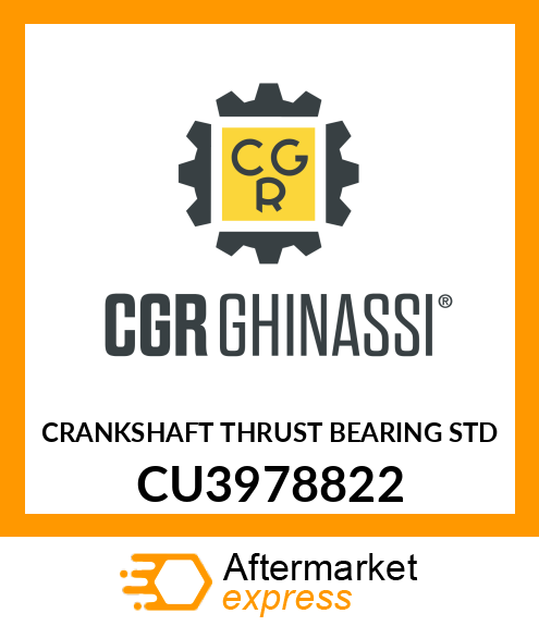 CRANKSHAFT THRUST BEARING STD CU3978822