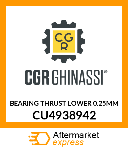 BEARING THRUST LOWER 0.25MM CU4938942