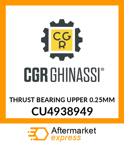 THRUST BEARING UPPER 0.25MM CU4938949